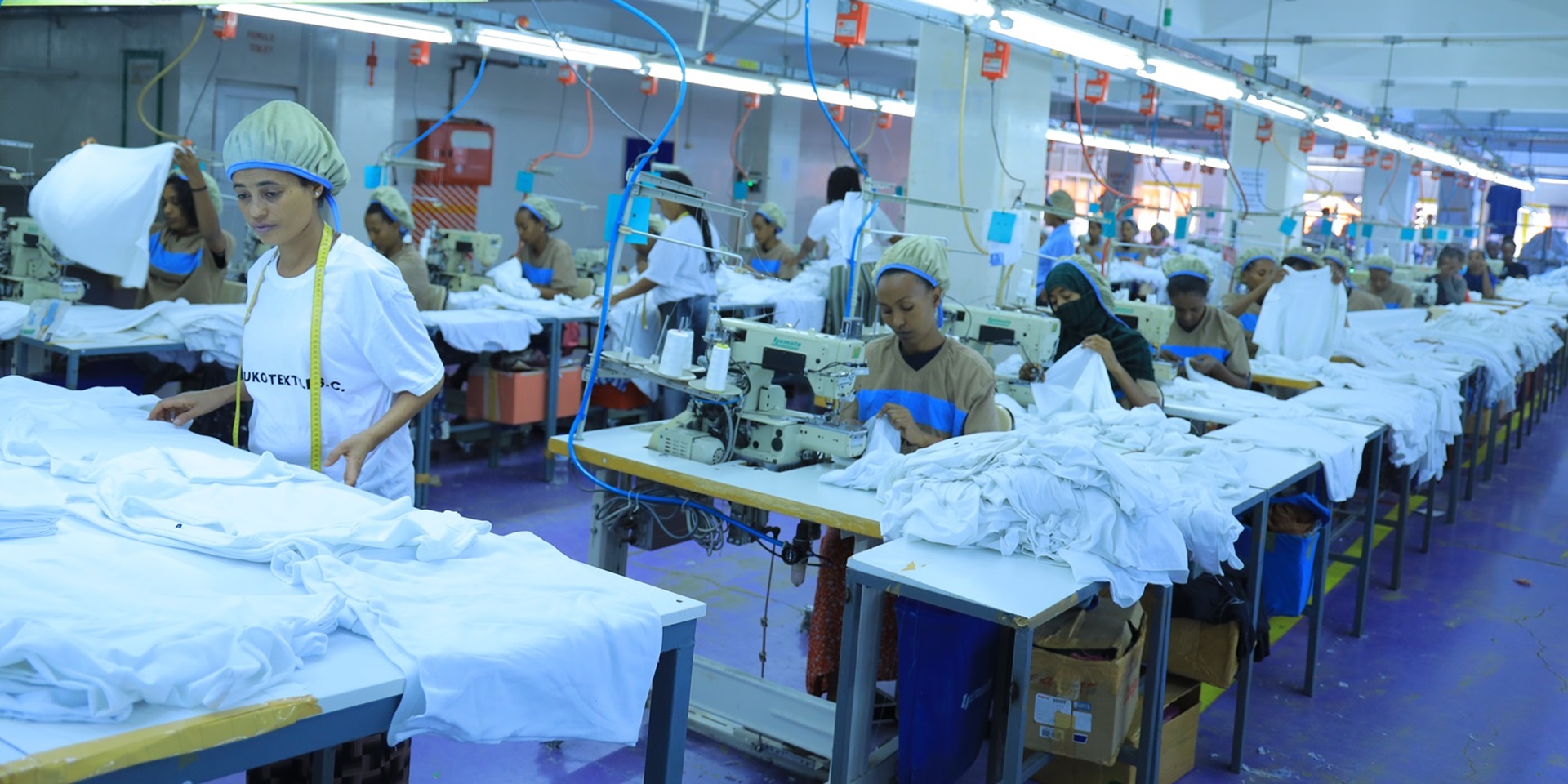Premium garment production showcasing skilled craftsmanship and modern manufacturing
